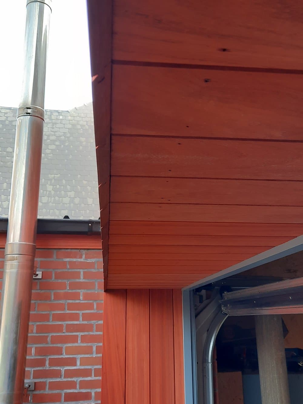 Gevelbekleding Zottegem, detail
